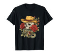 Aesthetic Western Skull Snake Cowboy T-Shirt - Custom Art Print for Adults - T-Shirt, Sweatshirt, Hoodie