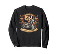 Born 1954 Motorcycle Lovers 71St Sweatshirt - Graphic Print Men Women - T-Shirt, Sweatshirt, Hoodie