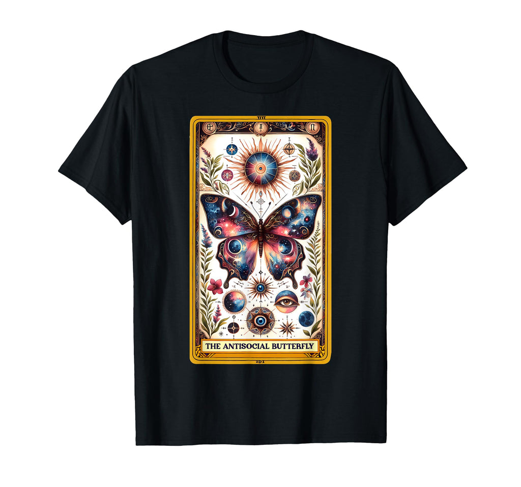Antisocial Butterfly Tarot Card T-Shirt - Streetwear Style Men Women - T-Shirt, Sweatshirt, Hoodie