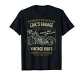 Erics Garage Motorcycle Distressed T-Shirt - Trendy Graphic Unisex - T-Shirt, Sweatshirt, Hoodie