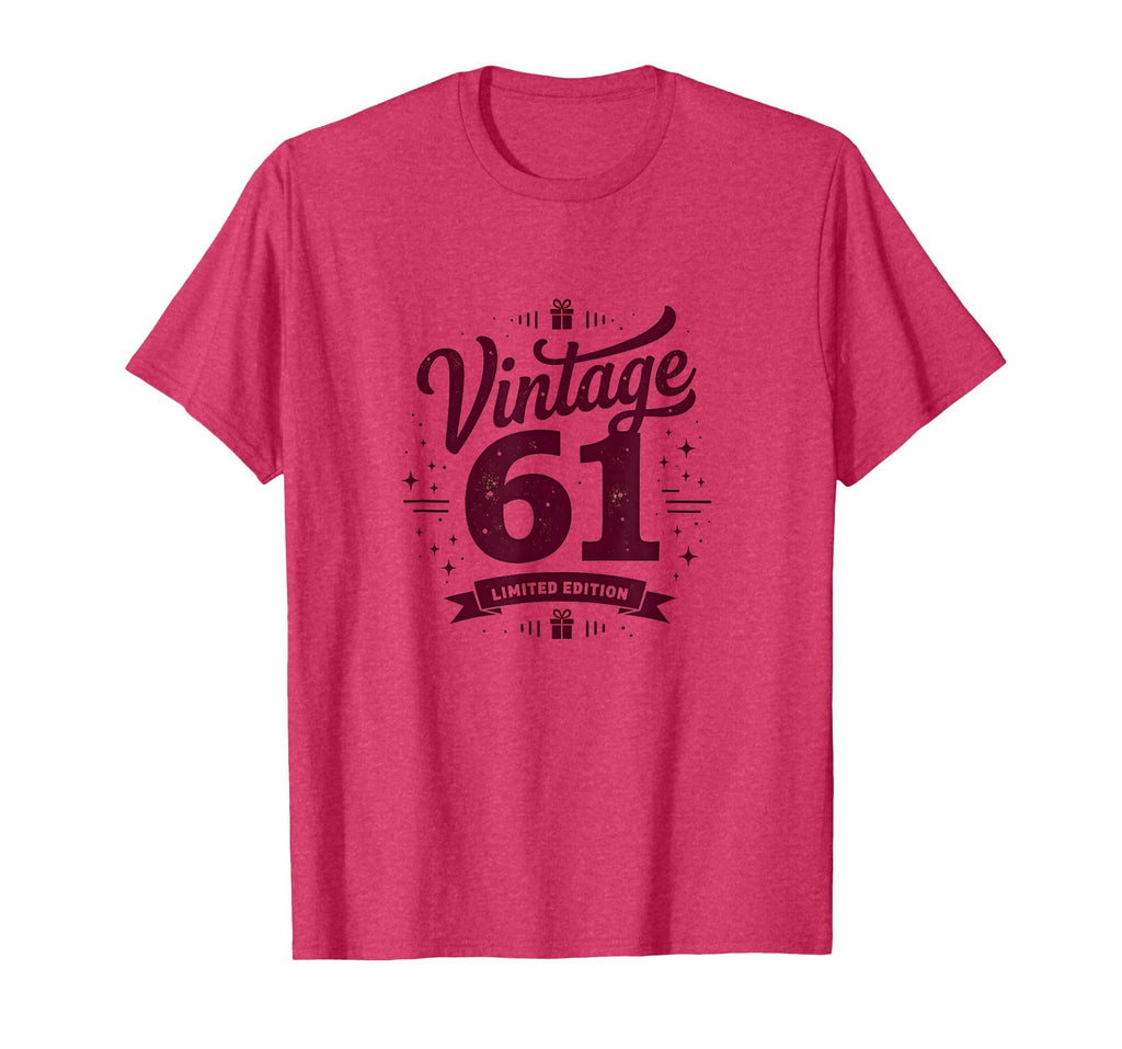 61 Birthday Gift Typography Tees 1985 T-Shirt - Casual Everyday Wear Unisex - T-Shirt, Sweatshirt, Hoodie