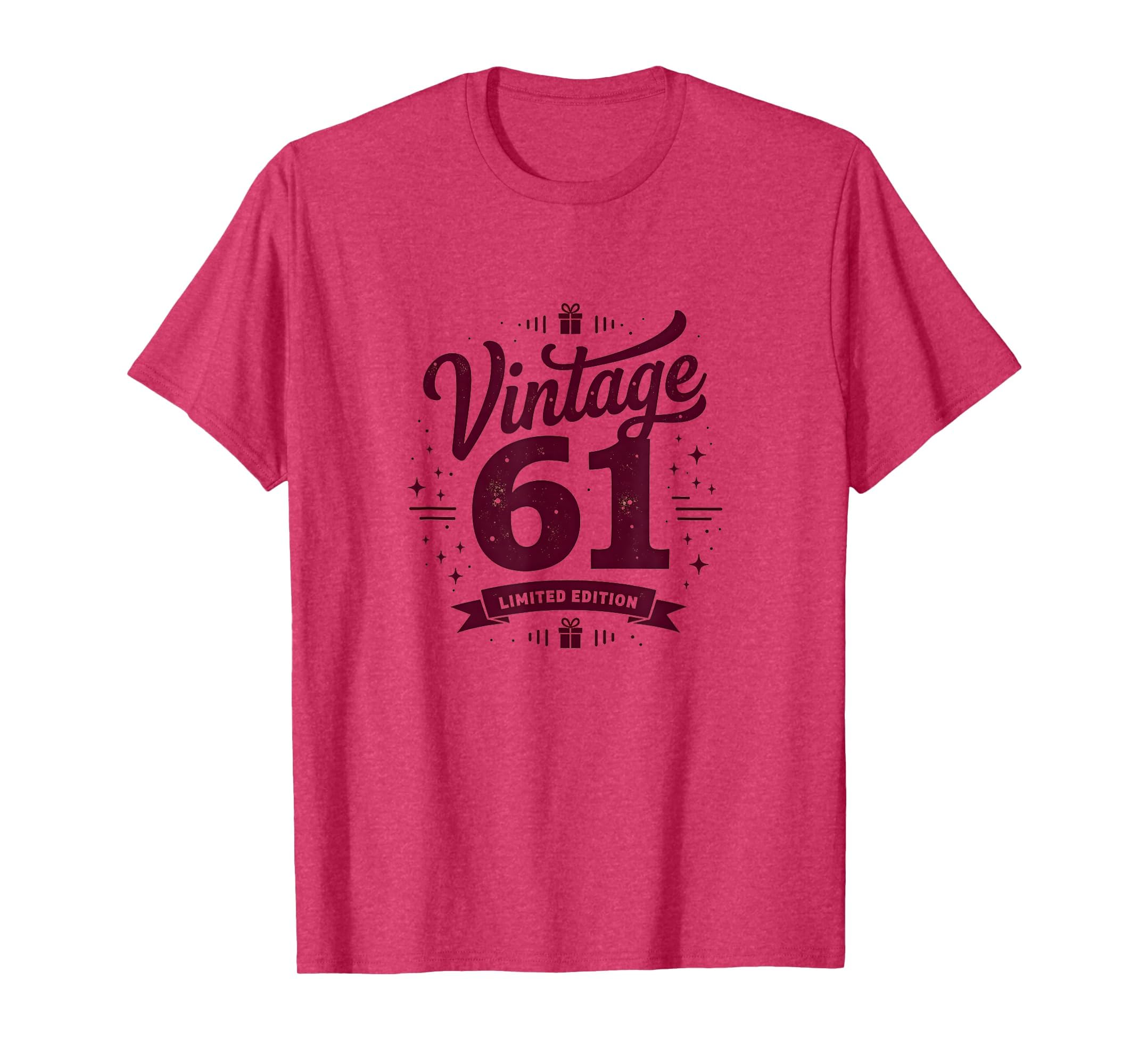 61 Birthday Gift Typography Tees 1985 T-Shirt - Casual Everyday Wear Unisex - T-Shirt, Sweatshirt, Hoodie