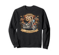 Born 1957 Motorcycle Lovers 68Th Sweatshirt - Aesthetic Graphic for Adults - T-Shirt, Sweatshirt, Hoodie
