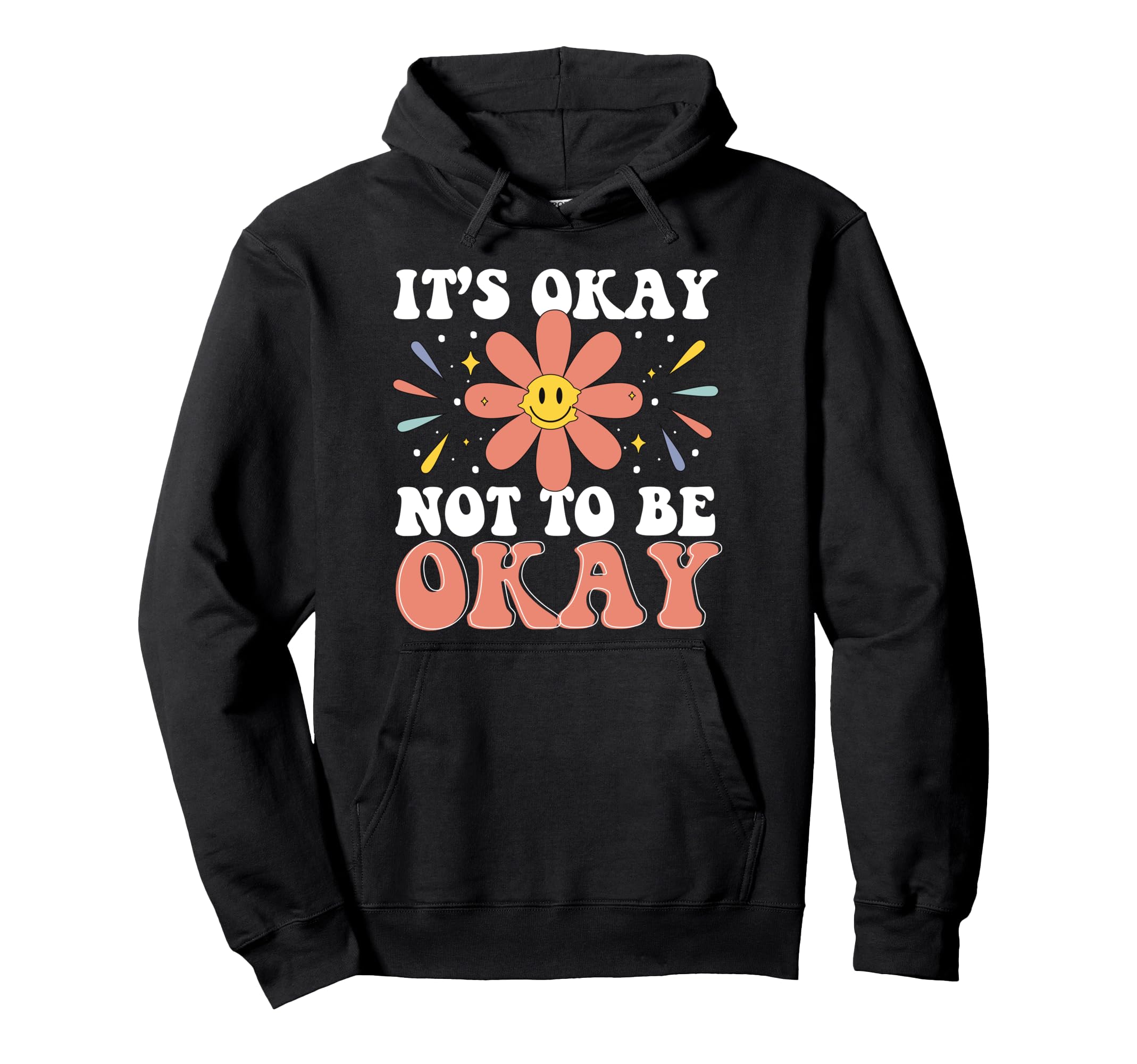 Mental Health Depression Positivity Hoodie - Minimalist Print for Adults - T-Shirt, Sweatshirt, Hoodie