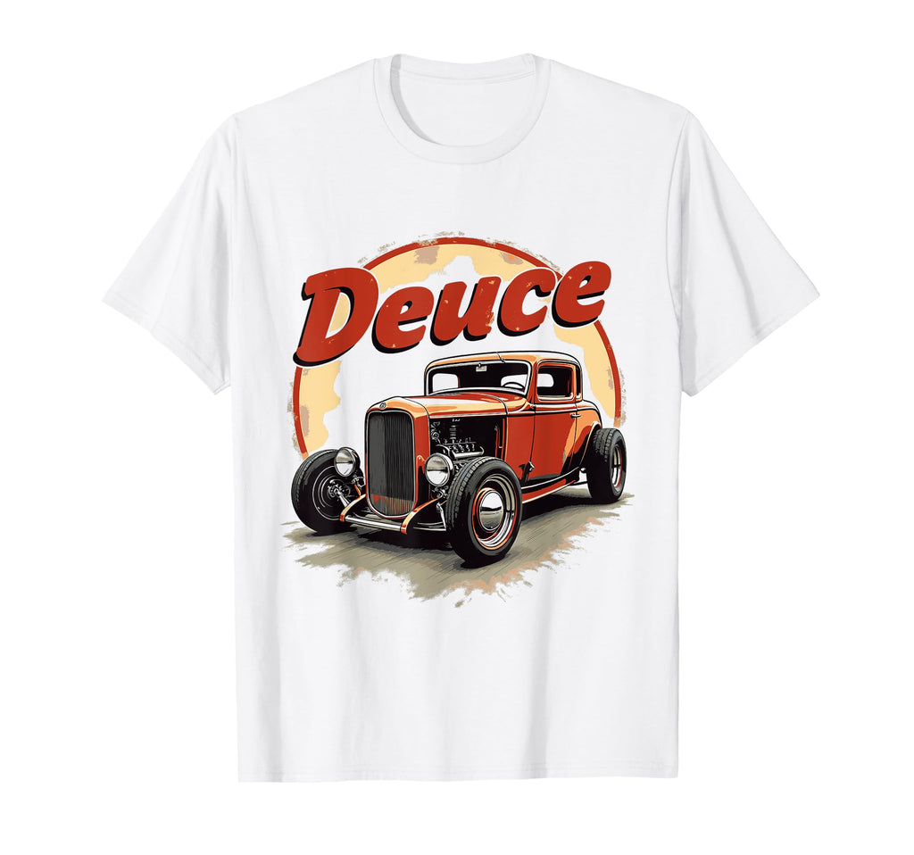 1932 American 3 Window Deuce Coupe Hot T-Shirt - Custom Art Print Unisex - T-Shirt, Sweatshirt, Hoodie