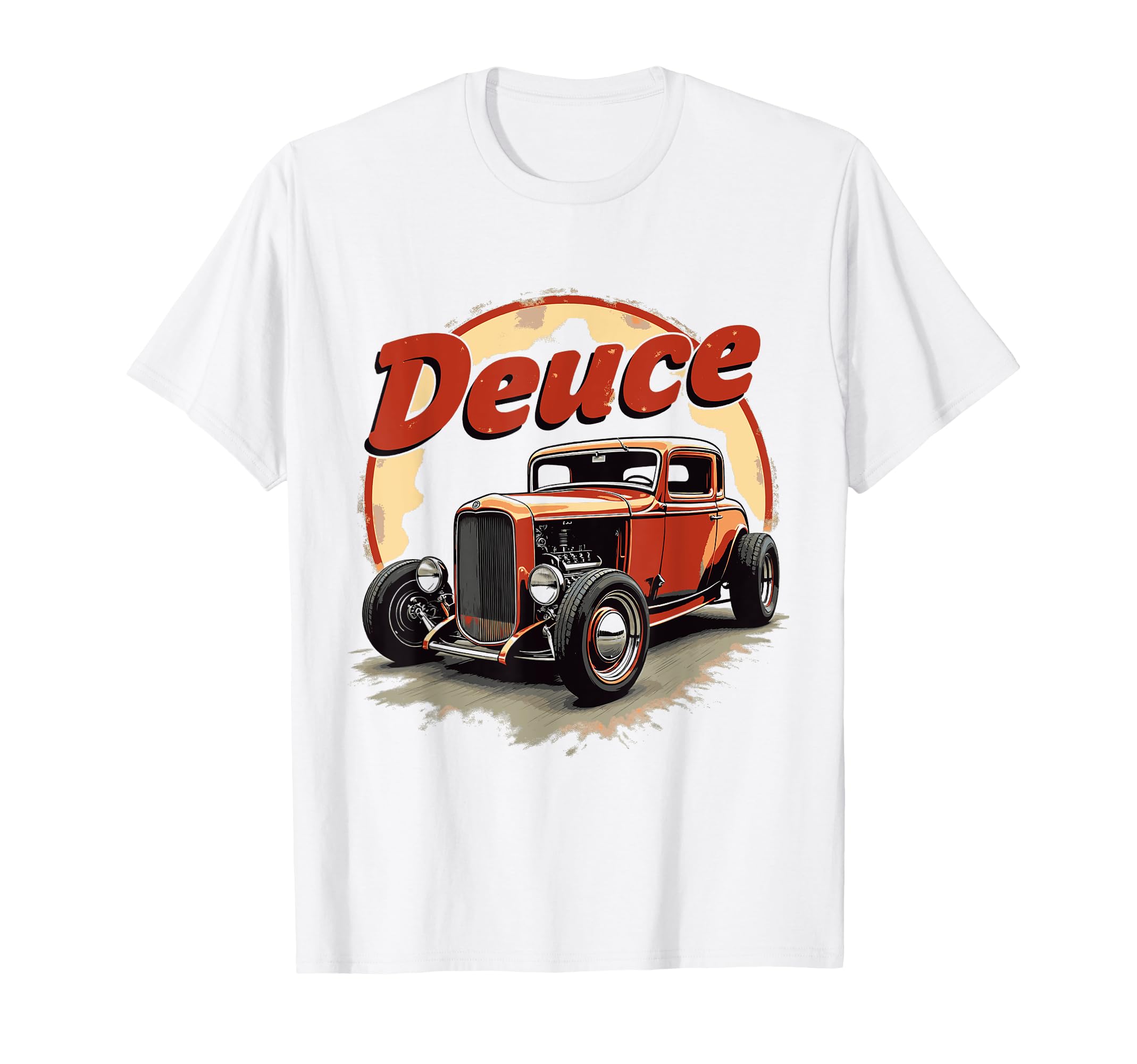 1932 American 3 Window Deuce Coupe Hot T-Shirt - Custom Art Print Unisex - T-Shirt, Sweatshirt, Hoodie