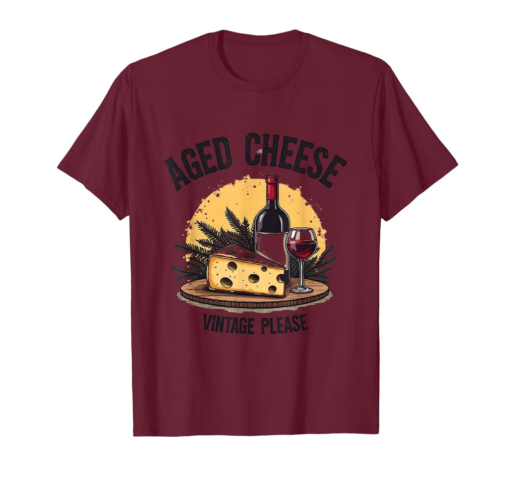 Aged Cheese Typography T-Shirt - Trendy Graphic for Adults - T-Shirt, Sweatshirt, Hoodie