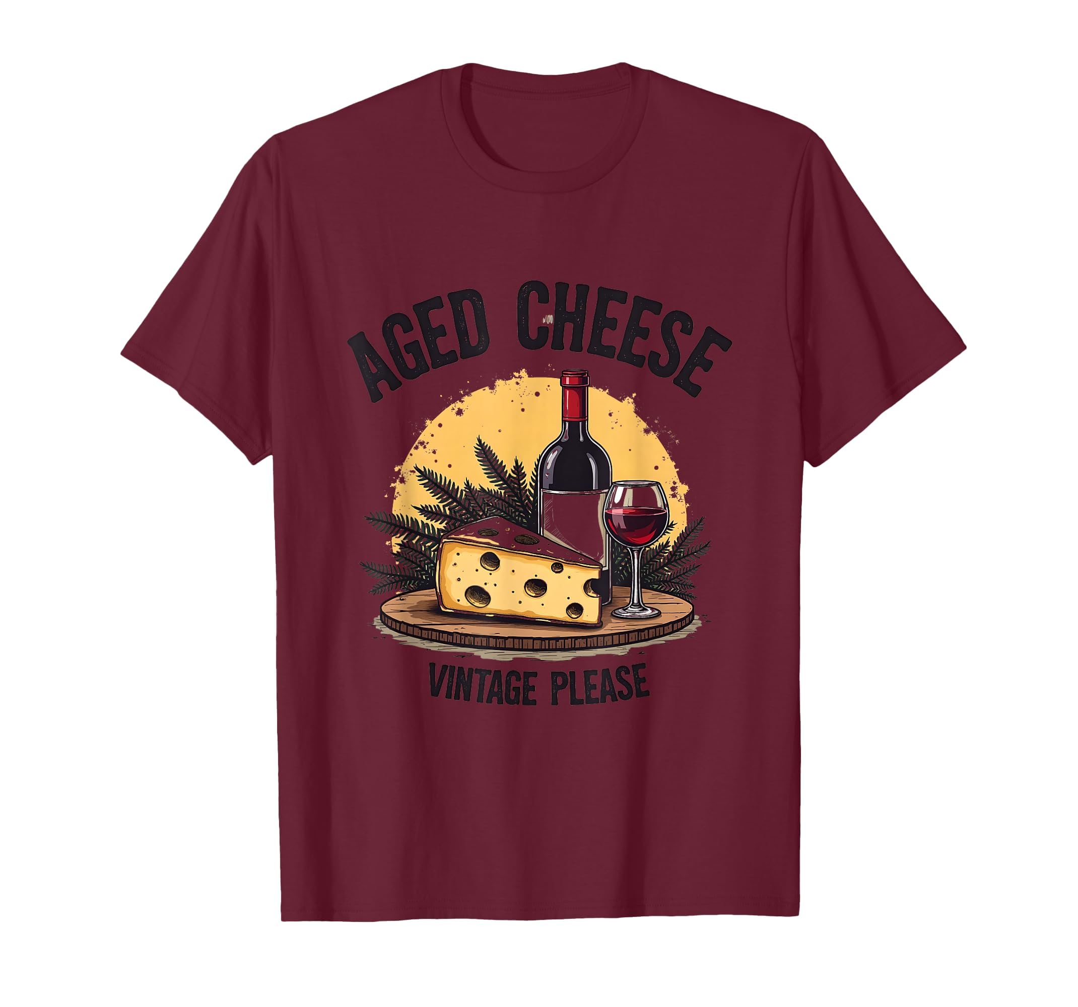 Aged Cheese Typography T-Shirt - Trendy Graphic for Adults - T-Shirt, Sweatshirt, Hoodie