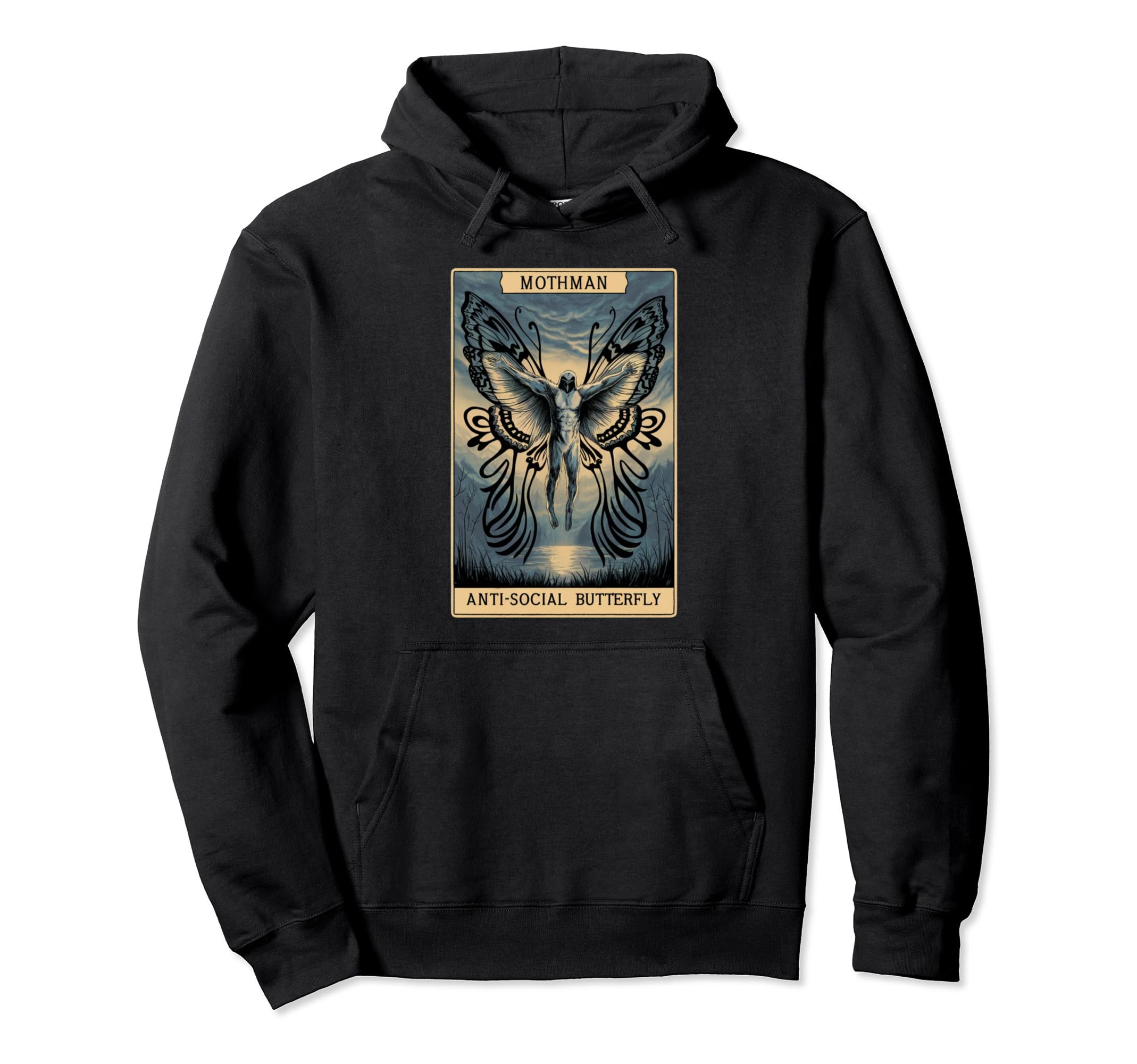 Antisocial Butterfly Fairy Grunge Hoodie - Streetwear Style Men Women - T-Shirt, Sweatshirt, Hoodie