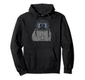Pulik Wearing Motorcycle Helmet Hoodie - Unique Graphic Unisex - T-Shirt, Sweatshirt, Hoodie