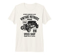 Speed Shop Hotrod Car Distressed Tri T-Shirt - Streetwear Style Unisex - T-Shirt, Sweatshirt, Hoodie