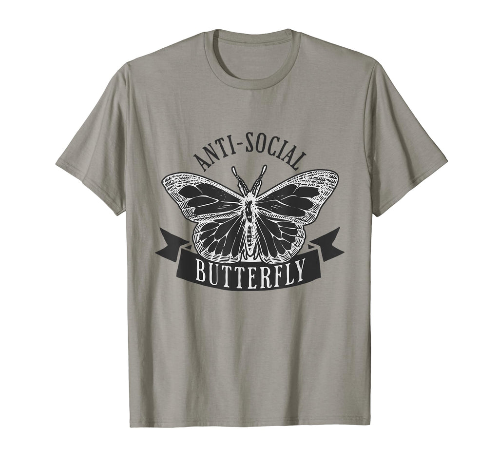 Anti Social Butterfly Anxiety T-Shirt - Custom Art Print for Adults - T-Shirt, Sweatshirt, Hoodie