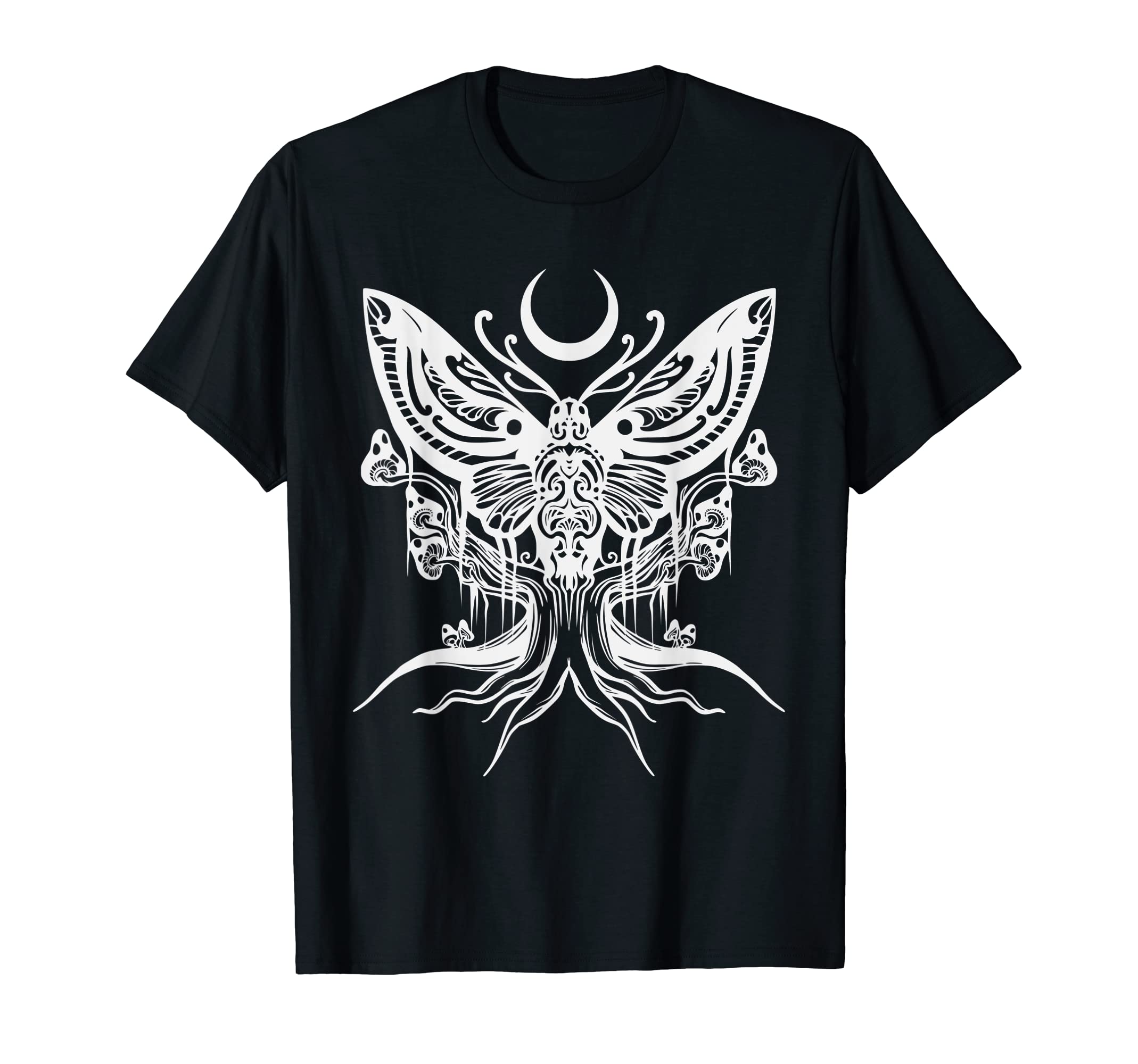 Mystical Moth Goth Horror Antisocial T-Shirt - Custom Art Print Men Women - T-Shirt, Sweatshirt, Hoodie