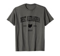 West Alexandria Ohio Oh Athletic Black T-Shirt - Unique Graphic Unisex - T-Shirt, Sweatshirt, Hoodie