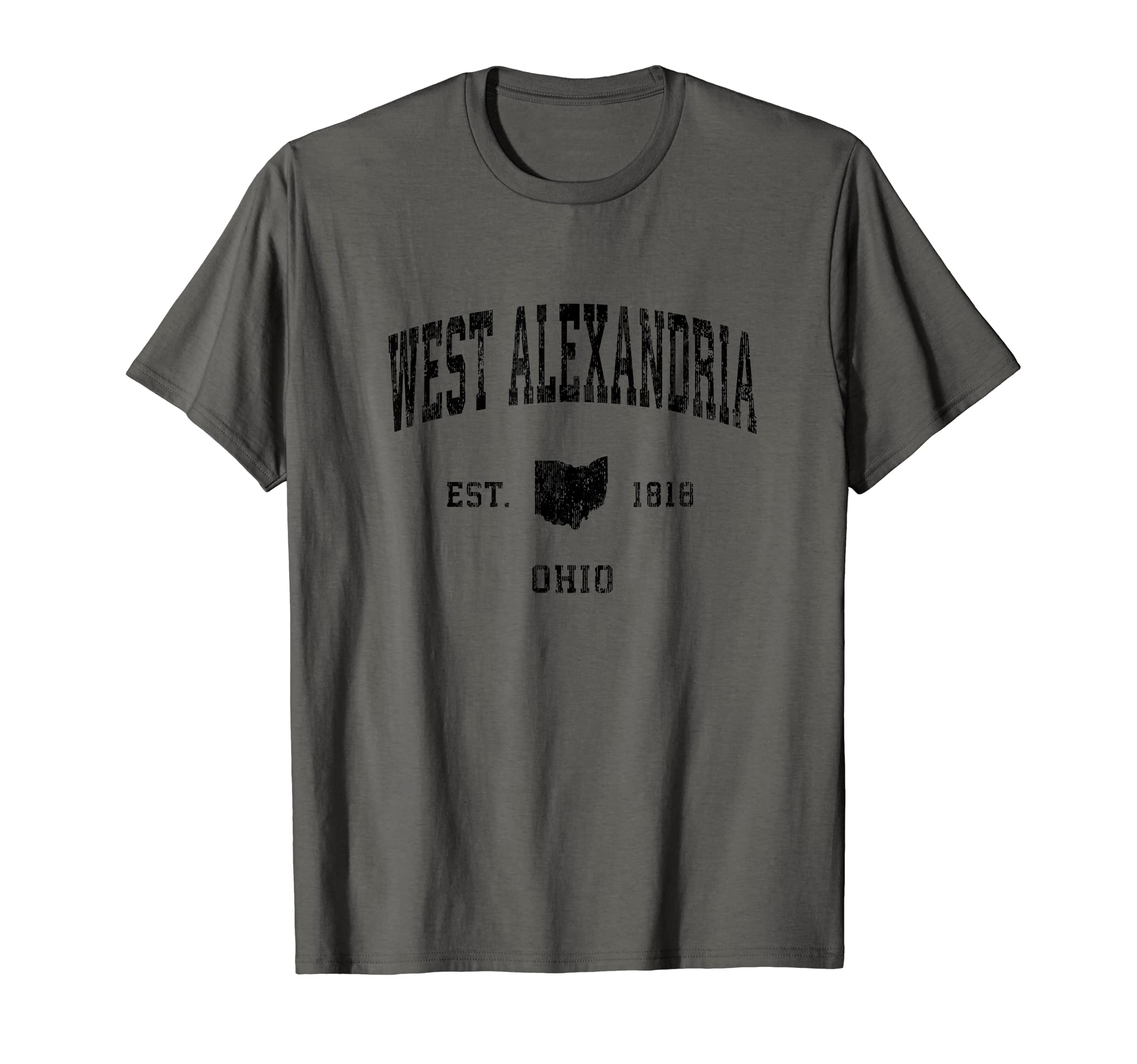 West Alexandria Ohio Oh Athletic Black T-Shirt - Unique Graphic Unisex - T-Shirt, Sweatshirt, Hoodie