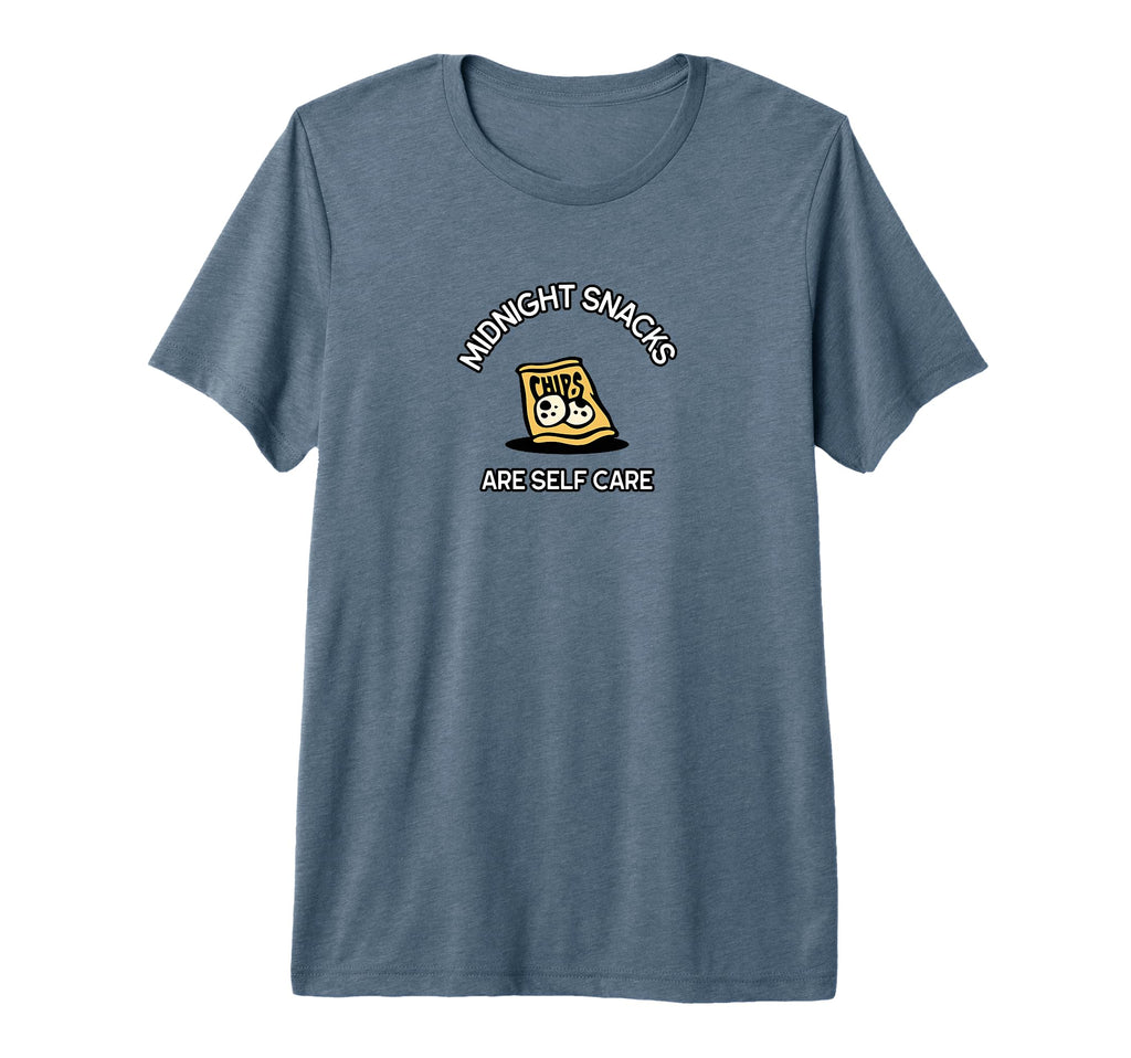 Midnight Snacks Are Self Care Funny Food T-Shirt - Graphic Print Unisex - T-Shirt, Sweatshirt, Hoodie