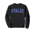 Uvalde Tx Distressed Blue Varsity Sweatshirt - Streetwear Style for Adults - T-Shirt, Sweatshirt, Hoodie