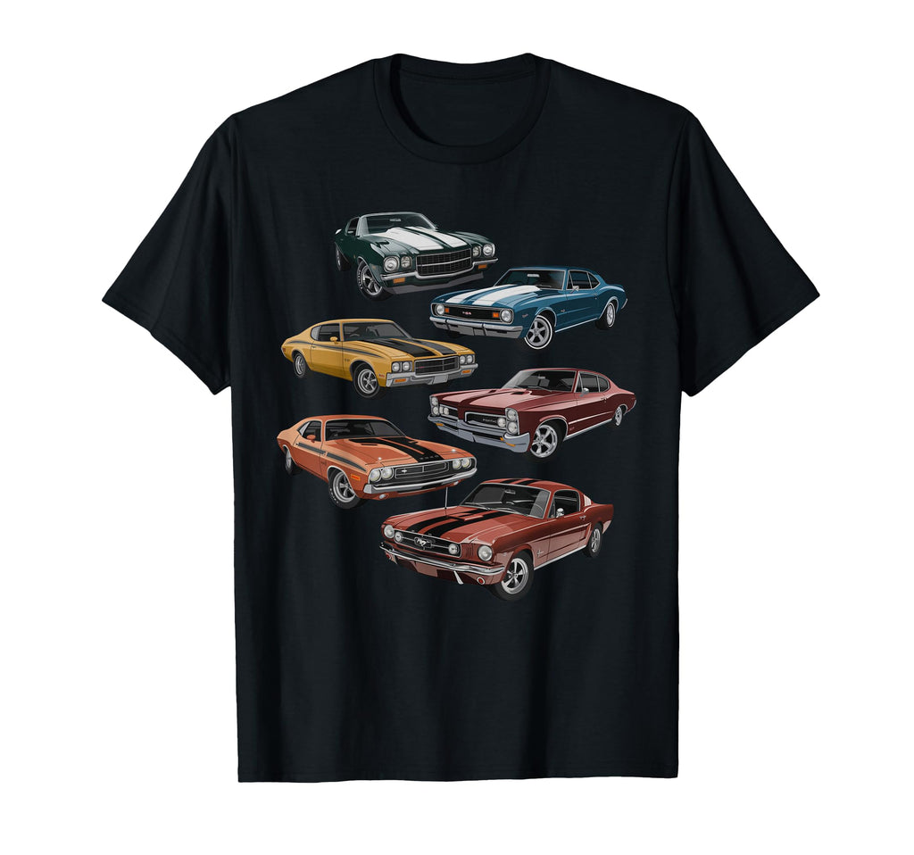 Iconic Muscle Car Artwork Enthusiasts T-Shirt - Trendy Graphic Men Women - T-Shirt, Sweatshirt, Hoodie