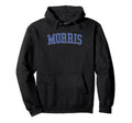 Morris Il Distressed Blue Varsity Hoodie - Fun Novelty Design Unisex - T-Shirt, Sweatshirt, Hoodie