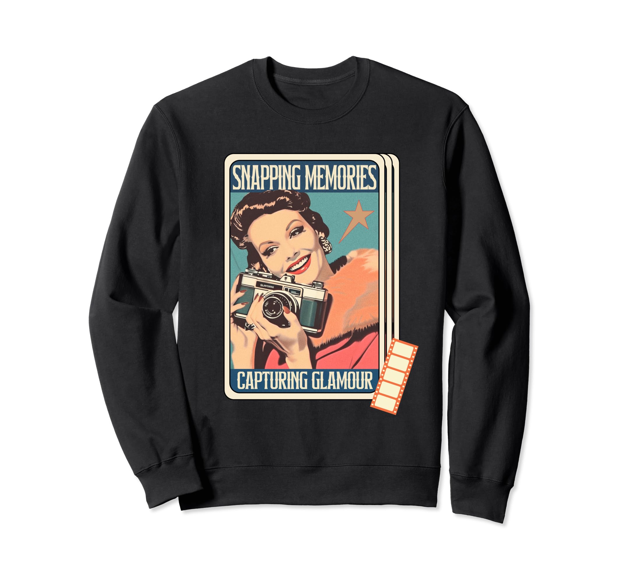 Snapping Memories 50S Photography Sweatshirt - Novelty Apparel for Adults - T-Shirt, Sweatshirt, Hoodie