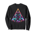 Synthwave Astronaut Cyberpunk Sweatshirt - Fun Novelty Design for Adults - T-Shirt, Sweatshirt, Hoodie