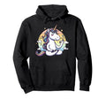 Meditation Unicorn Yoga Pose Hoodie - Fun Novelty Design for Adults - T-Shirt, Sweatshirt, Hoodie