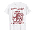 Off To Cause Kerfuffle Frog Funny T-Shirt - Minimalist Print for Adults - T-Shirt, Sweatshirt, Hoodie