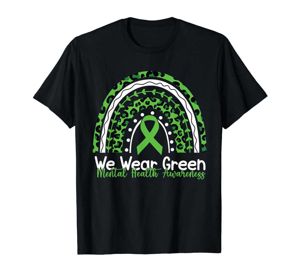 Rainbow May I Wear Green Mental Health T-Shirt - Novelty Apparel Unisex - T-Shirt, Sweatshirt, Hoodie