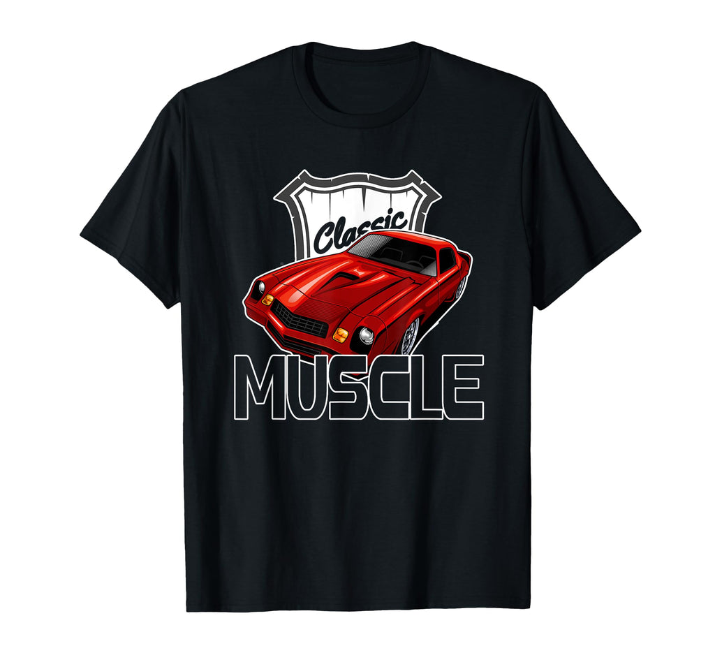 Hot Rod Muscle Mens American Muscle T-Shirt - Minimalist Print for Adults - T-Shirt, Sweatshirt, Hoodie