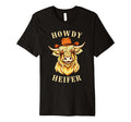 Funny Highland Cow Cowboy Hat Howdy T-Shirt - Aesthetic Graphic for Adults - T-Shirt, Sweatshirt, Hoodie