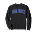 Fort Pierce Fl Distressed Blue Sweatshirt - Custom Art Print Men Women - T-Shirt, Sweatshirt, Hoodie