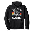 Roller Skating Skate 1970S Id Rather Hoodie - Aesthetic Graphic for Adults - T-Shirt, Sweatshirt, Hoodie
