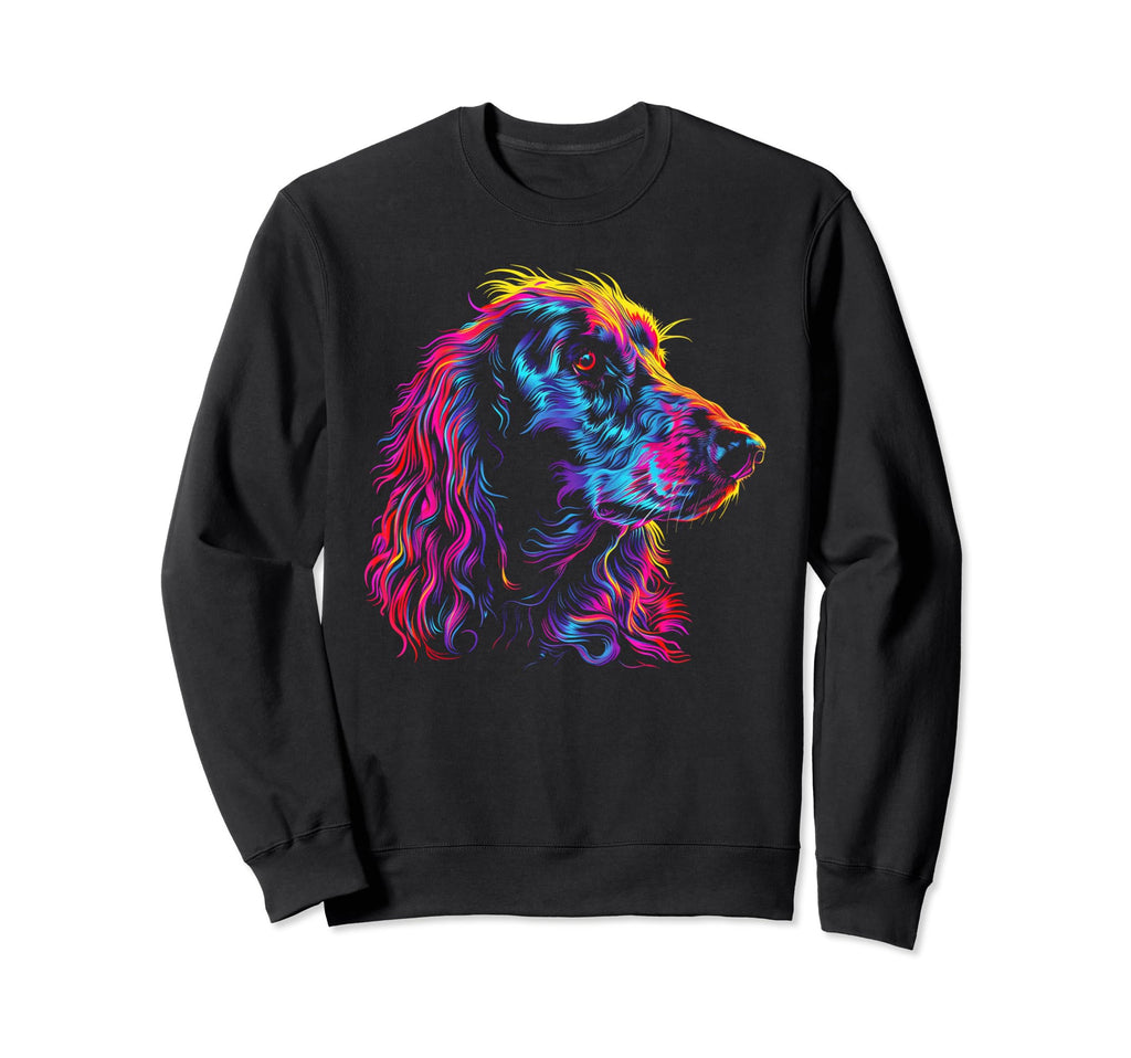 Dog Afghan Hound Vaporwave Retrowave Sweatshirt - Streetwear Style Unisex - T-Shirt, Sweatshirt, Hoodie