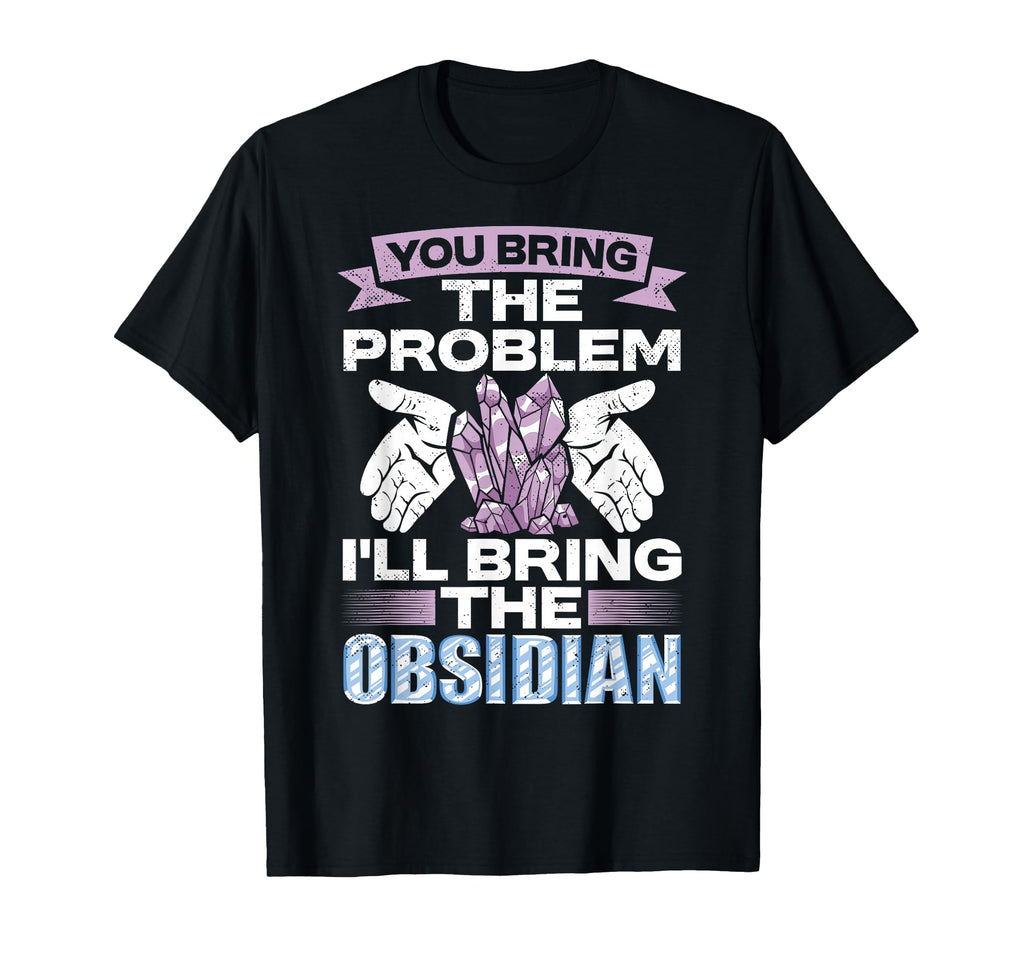 Crystal Healing Obsidian Protection T-Shirt - Casual Everyday Wear Unisex - T-Shirt, Sweatshirt, Hoodie
