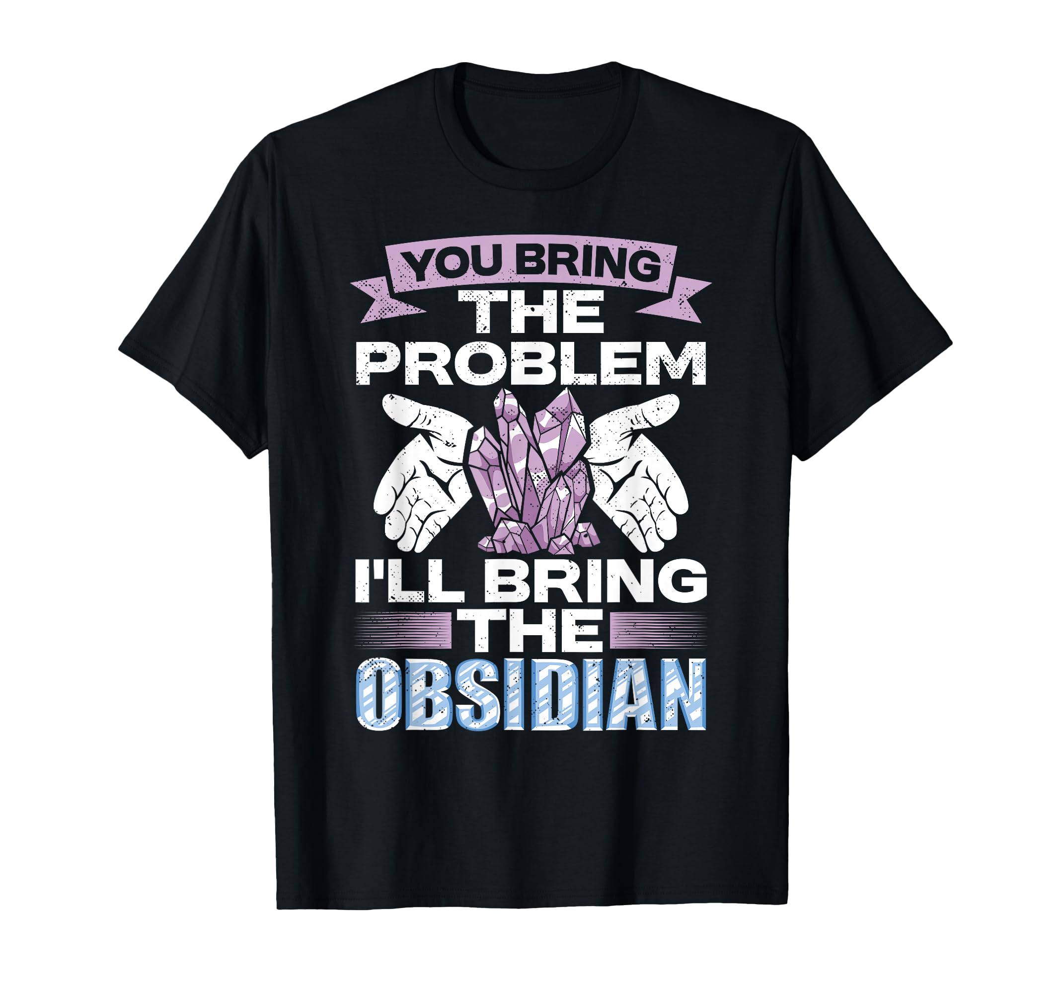 Crystal Healing Obsidian Protection T-Shirt - Casual Everyday Wear Unisex - T-Shirt, Sweatshirt, Hoodie