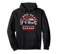 Hotrod Heaven Muscle Car Garage Usa Car Hoodie - Minimalist Print Unisex - T-Shirt, Sweatshirt, Hoodie
