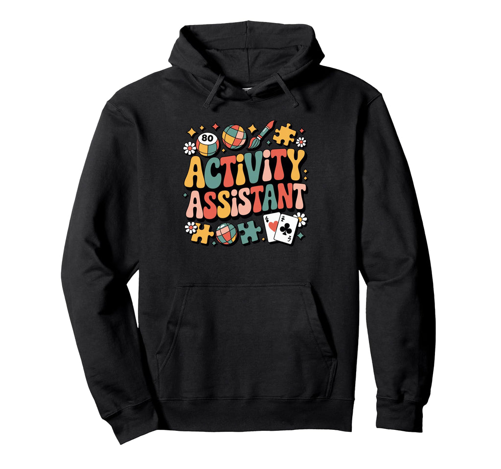 Activity Assistant 70S Aesthetic Graphics Hoodie - Streetwear Style Unisex - T-Shirt, Sweatshirt, Hoodie