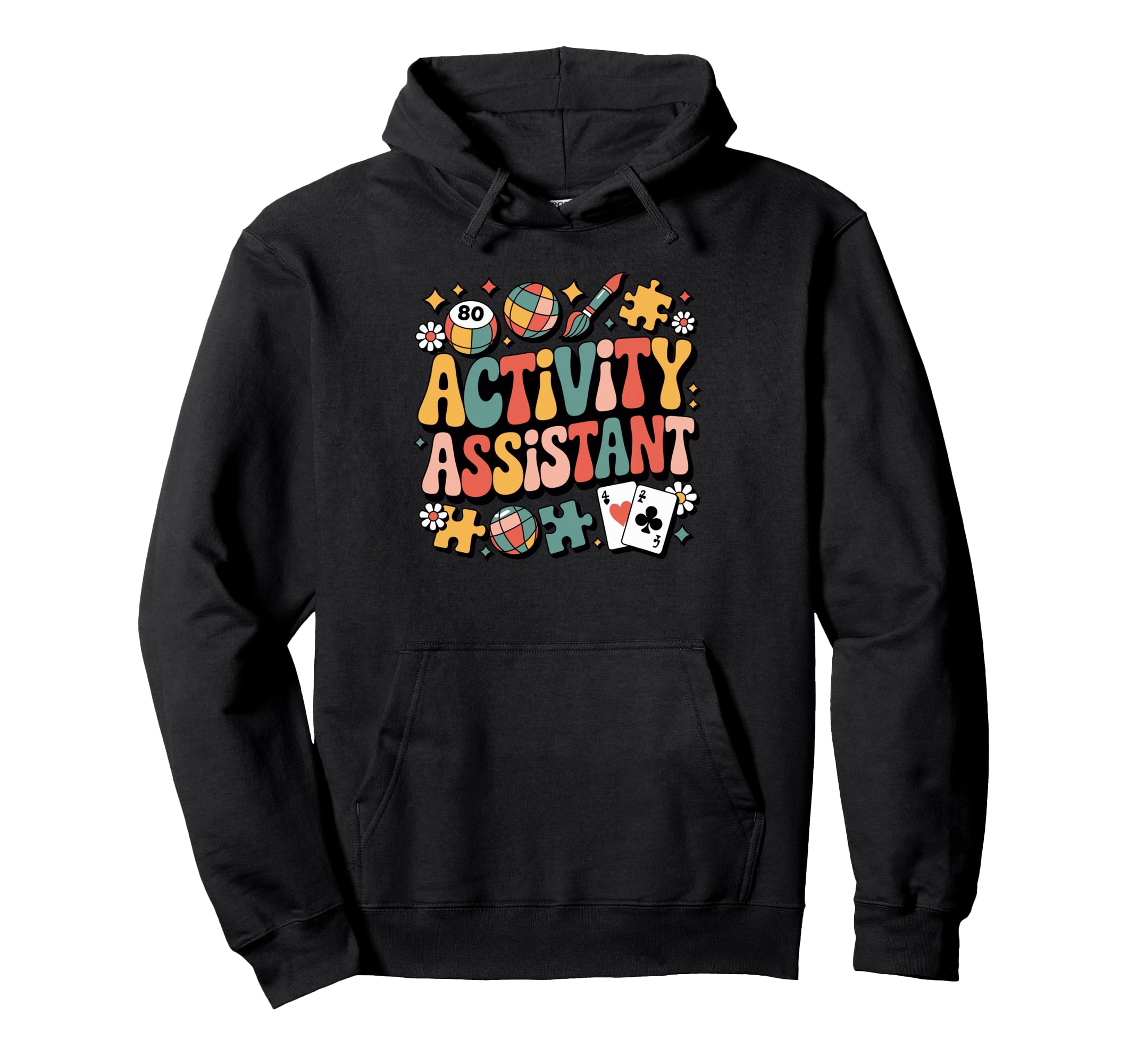 Activity Assistant 70S Aesthetic Hoodie - Custom Art Print Men Women - T-Shirt, Sweatshirt, Hoodie