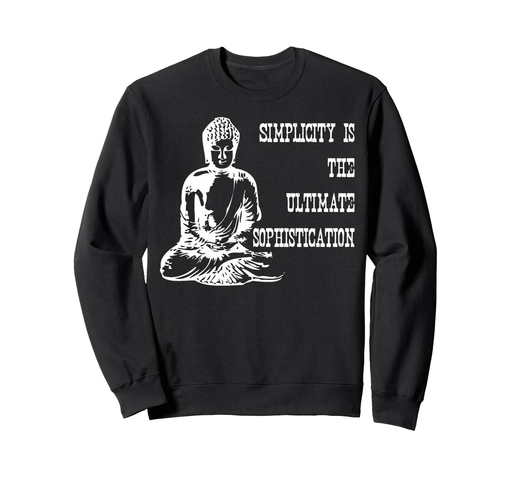Simplicity Is Ultimate Sophistication Sweatshirt - Graphic Print Men Women - T-Shirt, Sweatshirt, Hoodie