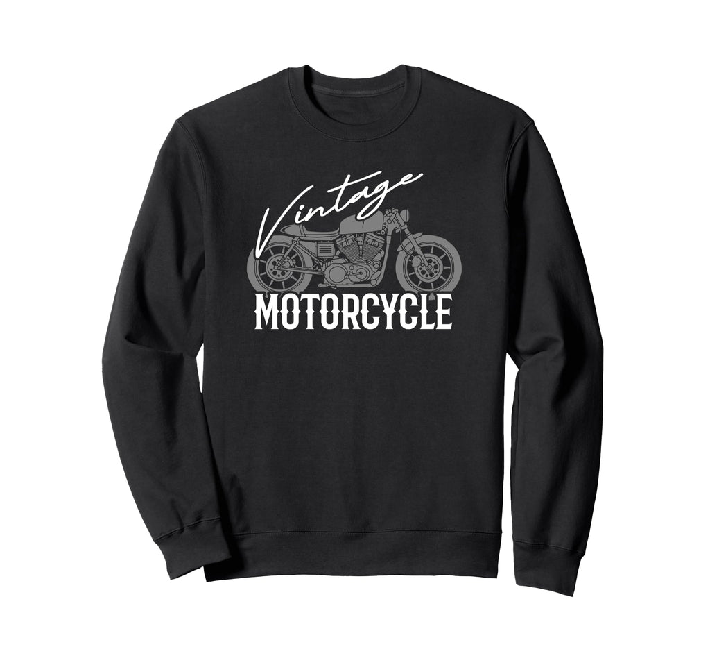 Biker Motorcycle Rider Cafe Racer Bike Sweatshirt - Graphic Print Men Women - T-Shirt, Sweatshirt, Hoodie
