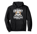 Sorry Im Cranky Bulldog Terrible 80S Hoodie - Unique Graphic for Adults - T-Shirt, Sweatshirt, Hoodie