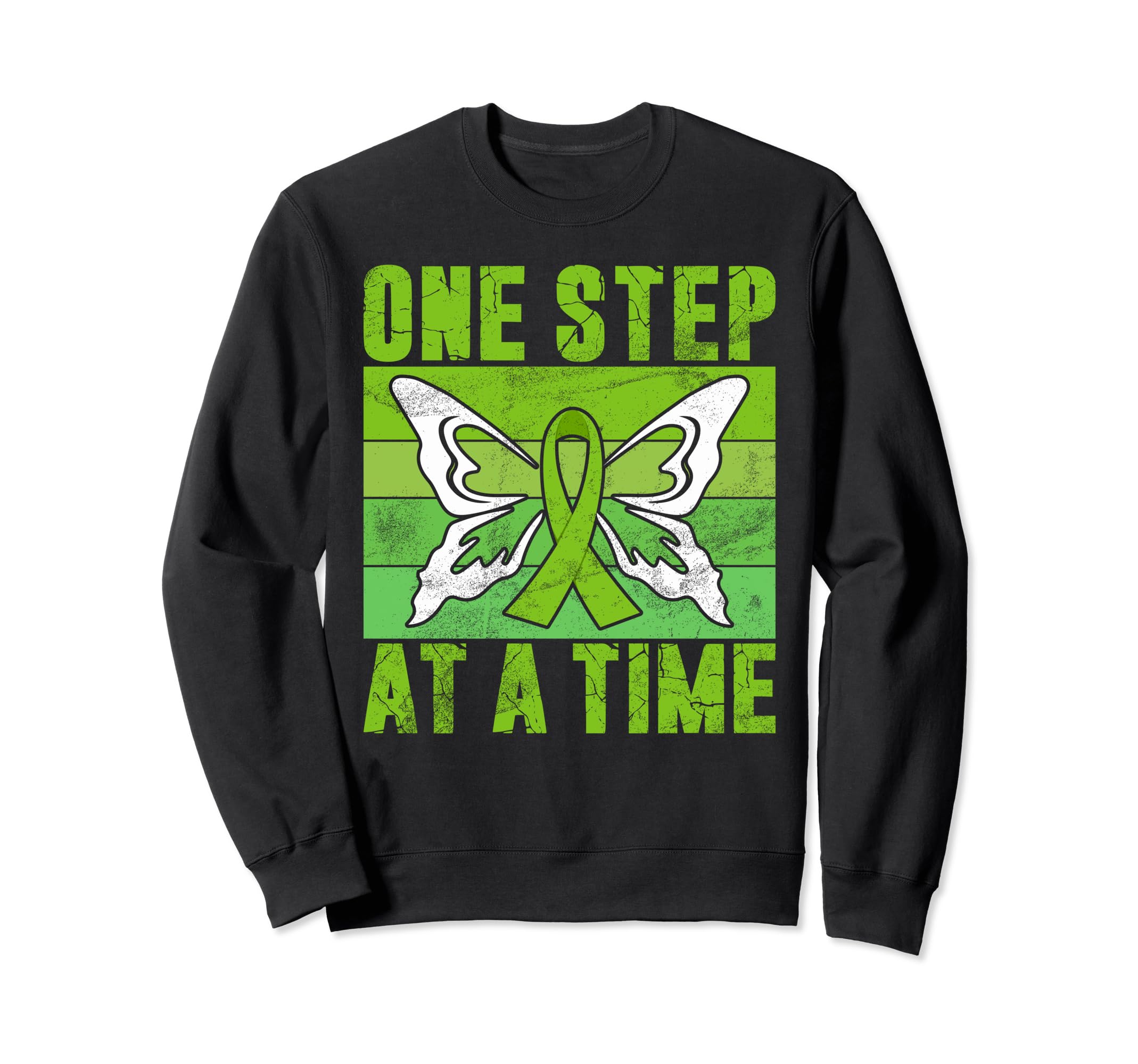 One Step Time Mental Health Sweatshirt - Unique Graphic Unisex - T-Shirt, Sweatshirt, Hoodie