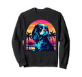 Cavalier King Charles Spaniel 80S Sweatshirt - Unique Graphic Men Women - T-Shirt, Sweatshirt, Hoodie