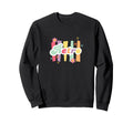 Typography 70S 80S Inspired Groovy Sweatshirt - Custom Art Print Unisex - T-Shirt, Sweatshirt, Hoodie