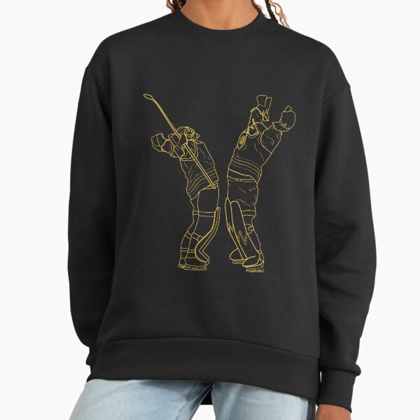 Goalie Bro Hug (Gold) - Adult & Kids T-Shirts, Sweatshirts & Hoodies apparel design preview 1