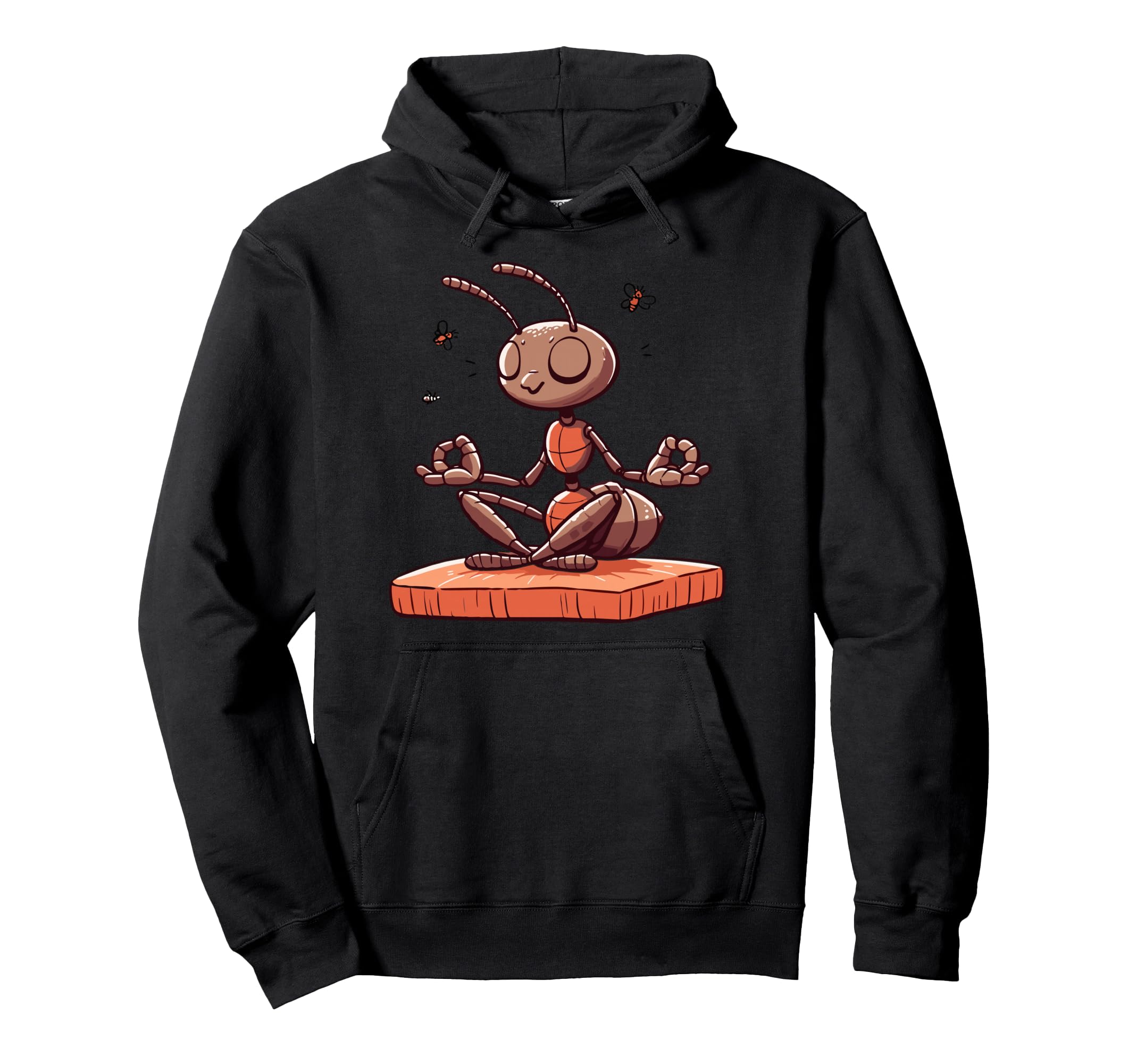 Meditation Ant Insect Yoga Pose Hoodie - Aesthetic Graphic for Adults - T-Shirt, Sweatshirt, Hoodie