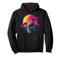 Vaporwave Solar System 80S Synthwave Hoodie - Casual Everyday Wear Unisex - T-Shirt, Sweatshirt, Hoodie