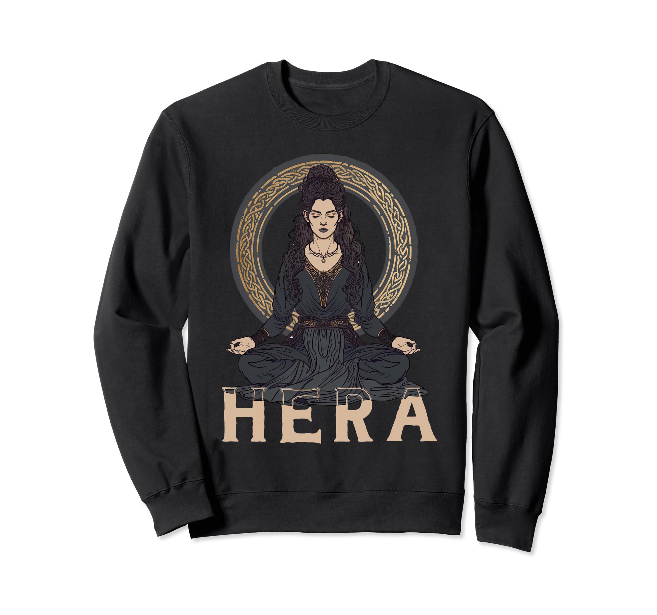 Olympian Goddess Hera Meditation Funny Sweatshirt - Unique Graphic Unisex - T-Shirt, Sweatshirt, Hoodie