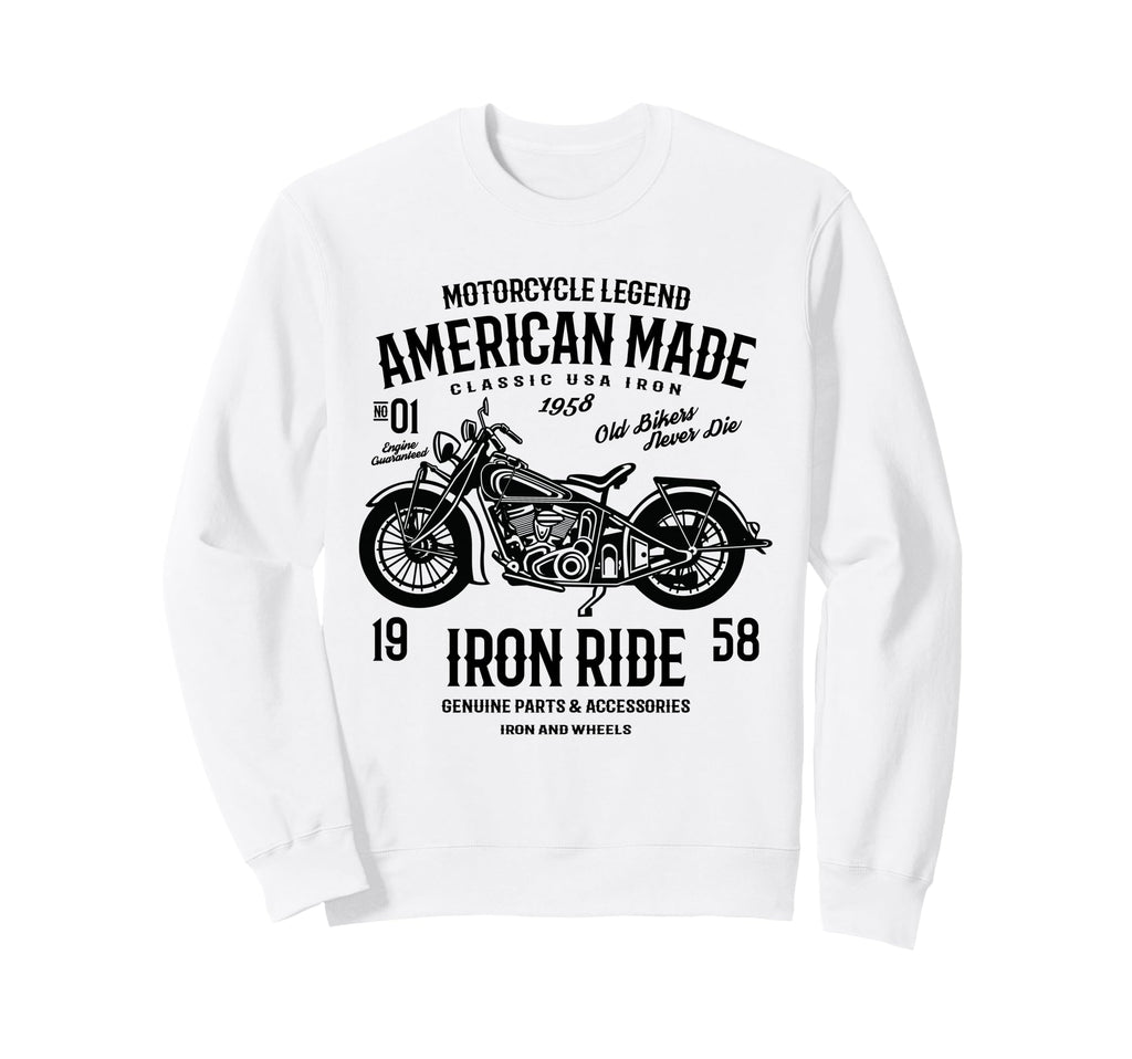 American Motorcycle Sweatshirt - Custom Art Print Unisex - T-Shirt, Sweatshirt, Hoodie