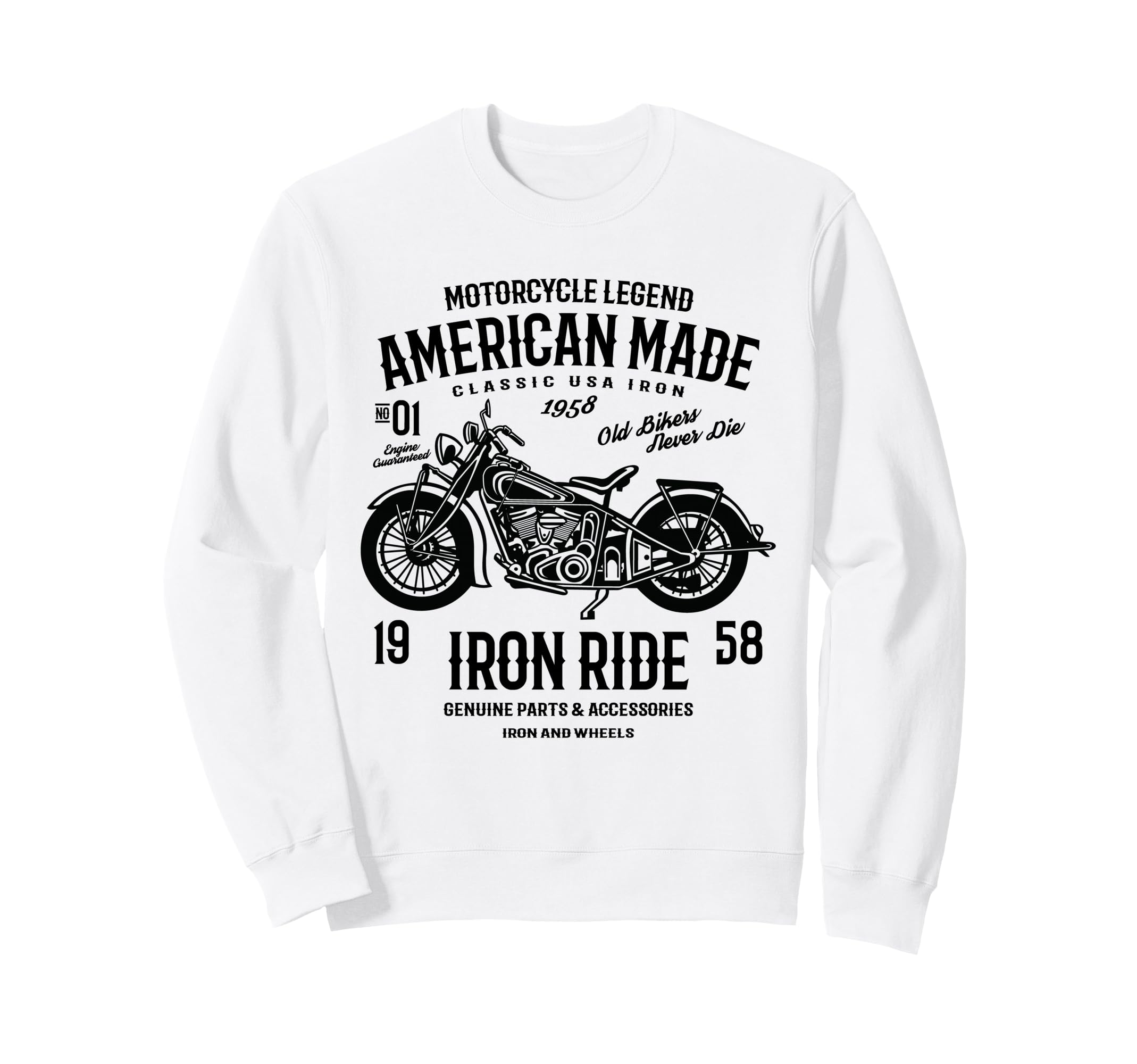 American Motorcycle Sweatshirt - Custom Art Print Unisex - T-Shirt, Sweatshirt, Hoodie